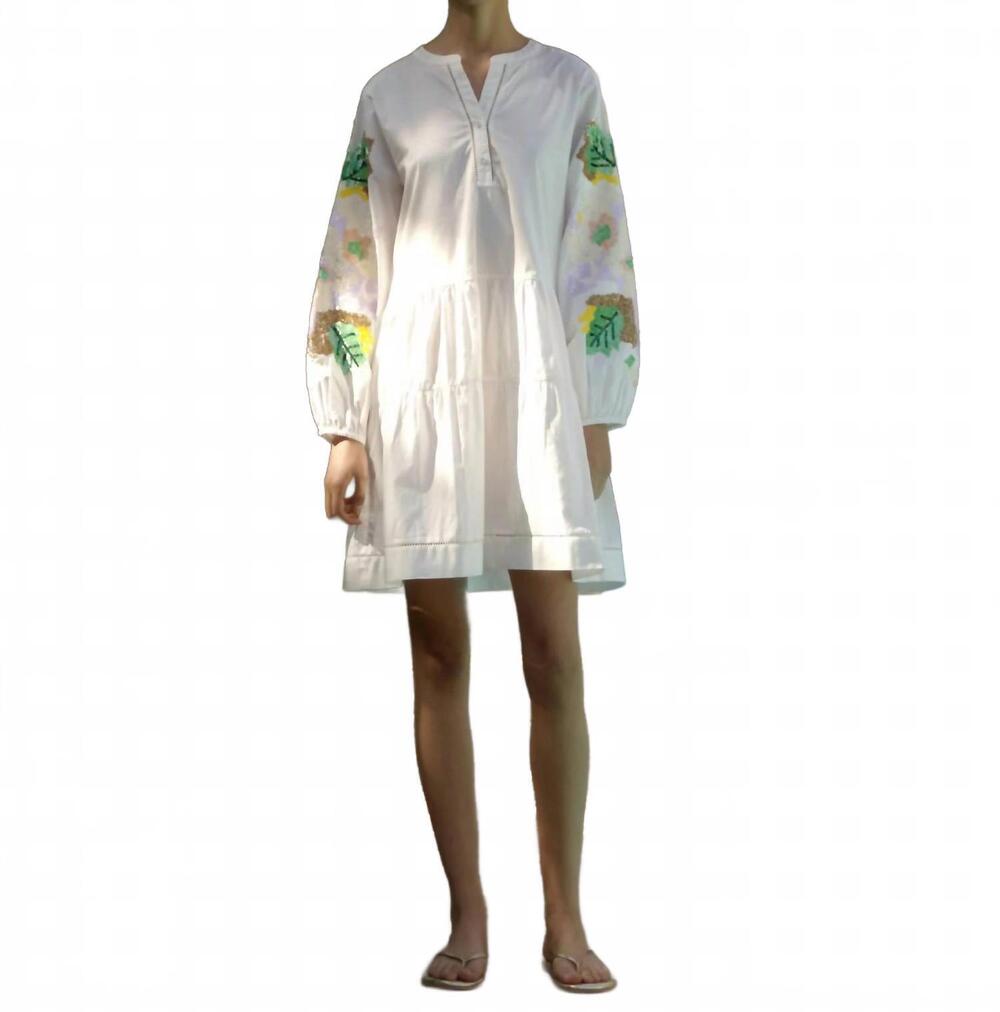 NEW RAIN AND ROSE beech sundress in white